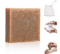 Copper Clay Soap, Handmade Mineral-Rich Purifying Bar for Face & Body, Skin Deep Cleanse Soap with Scrubber, Suitable for All Skin Types Especially Blemish-Prone/Oily Skin(Clay Soap)