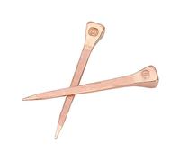 Copper Clout Roofing Nails 250Pcs Horseshoe Nails Copper Plating Shoeingnails with Plastic Box,Equestrian Riding Equipment Strength Precisionnails