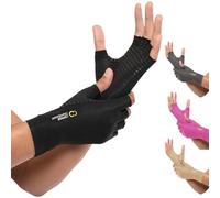 Copper Compression Arthritis Recovery Gloves #1 Highest Copper Content GUARANTEED! Best Copper Infused Fit Gloves For Carpal Tunnel, Computer Typing, And Everyday Support For Hands. (1 PAIR Size Medium)