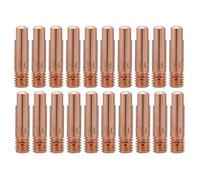 Copper Contact Tips, 20Pcs Welding Contact Tips for 15AK MIG/MAG Welding Torch Tips Consumables, Welding Gun Accessories Gas Nozzle Conductive Tips (0.8mm)