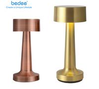 (Copper) Cordless LED Table Lamp Night Light Rechargeable