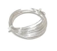 Copper Craft Wire Silver 925 Plated 20m Coil 0.4mm Thick for Jewellery Making, Crafting, Beading, and Wire Wrapping