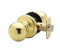 Copper Creek BK2020PB Ball Door Knob, Passage Function, 1 Pack, in Polished Brass