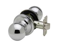 Copper Creek BK2020PS Ball Door Knob, Passage Function, 1 Pack, in Polished Stainless