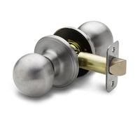 Copper Creek BK2020SS Ball Door Knob, Passage Function, 1 Pack, in Satin Stainless