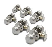 Copper Creek BK2030BC Ball Knob Privacy Function Door knob in Black Finish