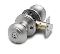 Copper Cr K2040SS Door knob, Satin Stainless, 1 Pack