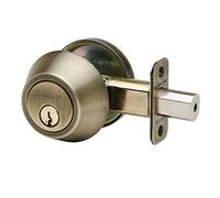 Copper Creek DB2410AB Standard Duty Single Cylinder Deadbolt in AB Finish