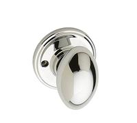 Copper Creek EK2090PS Egg Door Knob, Dummy Function, 1 Pack, in Polished Stainless