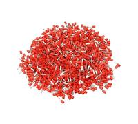 Copper Crimp Terminals Multicolor Multiple Sizes(Red,E25-18)