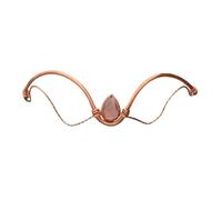 Copper Crown with Rose Quartz Quantum Amoria, Copper Crown for Meditation with Natural Stones