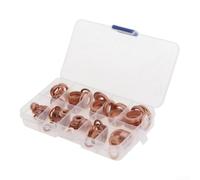 Copper Crush Washers 200pcs Assorted Kit M5-M14 Leak-Proof | Leak- for proof seal, prevents loosening, smooth for surface reduces friction, for ideal for oil drains
