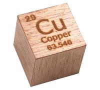 Copper Cube Metal Element High Density Cu Block Suitable for Element Collections Teacher Lab Scientific Experiment(15x15x15mm)