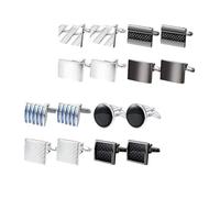 Copper Cufflinks Set Exquisite French Design Shirt Cuff Links Suitable for Various Formal Attires Wedding Business Business Cufflinks for Men
