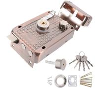 Copper Dead Bolt Lock Vintage Style for Indoor Doors