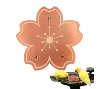 Copper Disc Bird Bath - Copper Purification Cleaner With Triple Point Holder | All Season Bird Bath Bowl Cleaning For Patio, Yard, Exhibitions Na