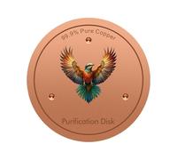 Copper Disc for Bird Bath - 10 cm Diameter with Three-Point Support - Bird Bath Cleaning Plate for the Patio | For Women Mothers Gardeners Nature Lovers Garden Backyard Outdoor Terras