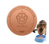 Copper Disc for Bird Bath, Cleaning Plate for Pet Drinks, Copper Disc for Cleaning the Bird Bath, for Indoor and Outdoor Use, Home, Garden, Patio, Flat and