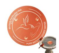 Copper Disc for Bird Bath, Cleaning Universal Safety Plate with Three-Point Support, Copper Bird Bath Cleaning Disc - for Observation Garden Park Outdoor Balcony Butterfly Bee St