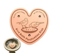 Copper Disc For Bird Bath | Water Cleaning Disc, Bird Bath Purification Disc With Triple Point Bracket, For Outdoor Garden Patio Lawn Yard Farm Fountain