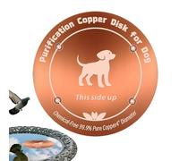 Copper Disc For Chickens Drinking Bowl - 10cm Universal Reinforced Copper Disc,Bird Drinking Bowl - For Garden Balcony Patio Aviary Attract Feeding Landscape Small Birds