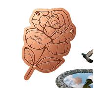 Copper Disc for the Bird Bath, Secure Universal Fit with Three-Point Support, Bird Bath Copper Disc for Outdoor Fountains, Water Bowls, Gardens, Parks, Courtyards, Patios and Lawns