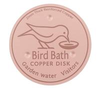 Copper Disk Bird Bath Water Cleaner Less Effort Stable Design All Season Use (B)