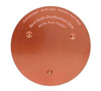 Copper Disk Bird Bath Water Cleaner Less Effort Stable Design All Season Use (C)