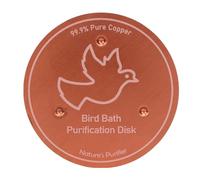 Copper Disk Bird Bath Water Cleaner Less Effort Stable Design All Season Use (D)