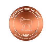 Copper Disk for Animal Bird Bath Cleaning Quick Stain Removers Purification Disc for Aviaries Outdoor Waterer Bowl Use Copper Disk for Animal Waterer