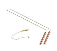 Copper Divining Rods 13in Set for Water Finding | Solid copper build, 13-inch length, sensitive detection, water finding, gold locating