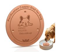 Copper Dog Bowl Disc 0.6mm Thick with Triple-Point Support