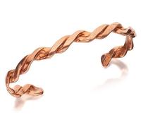 Copper Double Twisted Torc Bangle - J8765