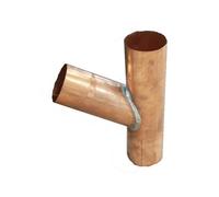 Copper Downpipe 72 Degree Branch