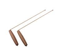 Copper Dowsing Rod Pair Wooden Grip Divining Tools
