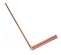 Copper Dowsing Rods 1Pair Single Bead Copper Divining Rods Portable Dowsing Spiritual Metal Detector for Ghost Hunting, Water, Treasure and Finding Tools