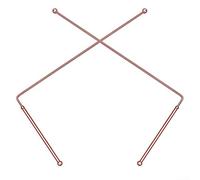 Copper Dowsing Rods, 2 Pcs Retractable Divining Rods 99.9% Copper Probe Rod Divining Measuring Instruments for Water Detection and Treasure Tools