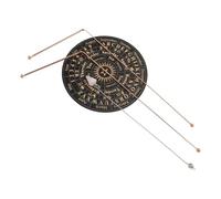 Copper Dowsing Rods 2-Piece Set with 99.9% Pure Copper Telescopic Rods, Pendulum Divination Kit, Scrying Mat, Water Divination Tools, Treasure Hunting Equipment