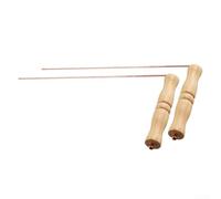 Copper Dowsing Rods, 99.9% Pure Copper Detecting Rod with Wooden Handles, Water Finding Rods for Divination, Gold Prospecting, Mineral Hunting, Paranormal Inves(2pcs)