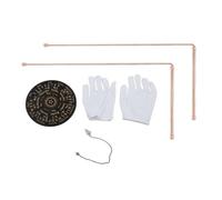 Copper Dowsing Rods Detector Set,With Pendulum Protective Mat,For Paranormal Investigation Equipment(D)