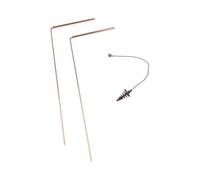 Copper Dowsing Rods Divination Pendulum Kit Telescopic Probe Set