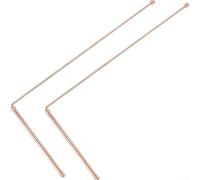 Copper Dowsing Rods Set of 2 99.9 Pure Copper Plus Brass Divining Tools for Water for Gold Plus Mineral Detection Energy Sensing Plus Metal Detecting Equipment