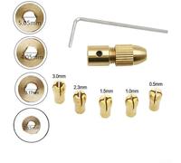 Copper Drill Folder Set for Motor Shafts 7pcs 0 5 3mm Range for PCB and Electronics Projects (4.05mm)