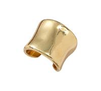 Copper Ear Cuff Arcs Shape Minimalist Design Fashion Ear Jewelry Metal Texture for Women Not Piercing Comfortable Cuff