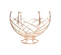 Copper Effect Wire Design Fruit Bowl 23cm high