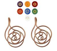 Copper Energy Spiral Hand Rings, Chakra Focus, Energy Flow, and Crystal Practice, Mother’s Day Present or Healing Jewelry Gift for Women, Reiki Enthusiasts, Yoga Lovers & Spiritual Souls (2pcs)