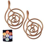 Copper Energy Spiral Hand Rings, Handmade Copper Ring Set, Reiki Spiral Hand Rings, For Meditation & Energy Healing, Mother’s Day Present or Healing Jewelry Gift (2)