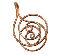 Copper Energy Spiral Hand Rings, Handmade Reiki Copper Rings for Meditation and Energy Work, Adjustable Copper Spiral for Mindfulness, for Women Men Healers and Spiritual Practice, Copper, No
