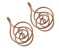 Copper Energy Spiral Hand Rings, Handmade Reiki Copper Rings for Meditation and Energy Work, Adjustable Copper Spiral for Mindfulness, for Women Men Healers and Spiritual Practice, Copper, No