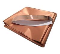Copper Fabric Blocking RFID/RF-Reduce EMF/EMI Protection Conductive Fabric for Smart Meters Prevent from Radiation/Singal/WiFi Golden Color 78"x43" inch